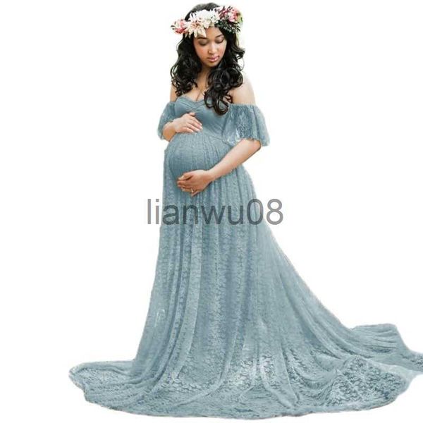

maternity dresses maternity lace long dresses p shoot pregnancy pgraphy baby shower maxi gown wedding dress pregnant women new clothing x070, White