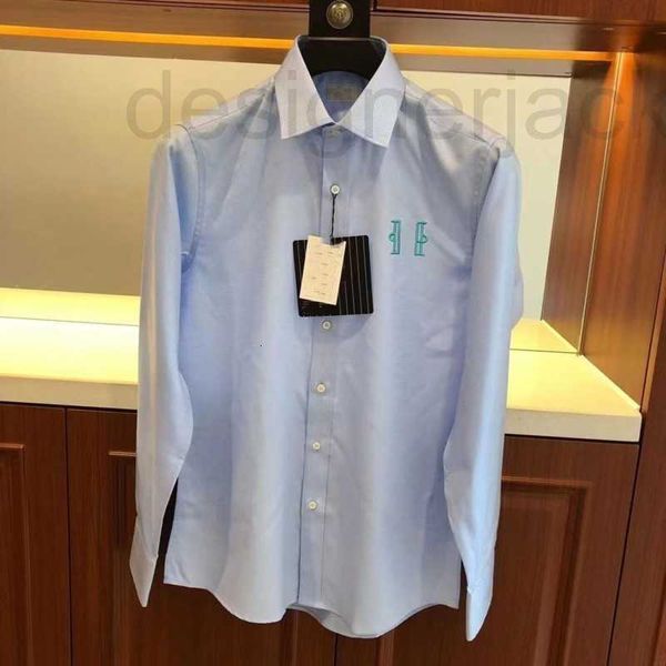 

men's casual shirts designer mens shirt trend slim embroidery long sleeved shirts designer blouse fashion casual business polo collar s, White;black