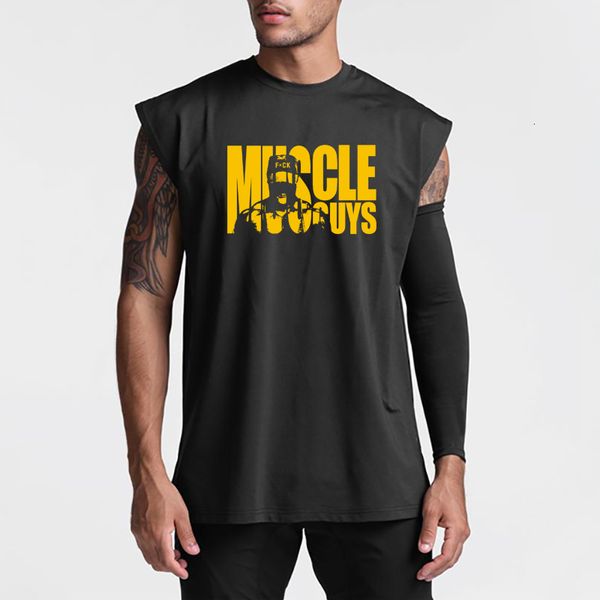 

men' tank mens mesh vest ice silk quick-drying bodybuilding fitness muscle sleeveless drop shoulder tank workout casual sport singlet, White;black