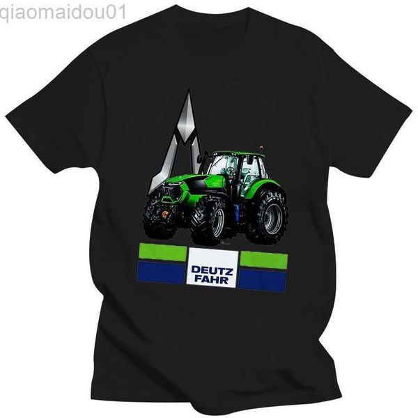 

men's t-shirts deutz fahr tractor men white t shirt l230707, White;black