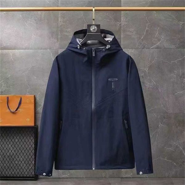 

classic plaid mens hooded jacket designer men fashion casual windbreaker spring summer thin coat rb28 rb28, Black;brown