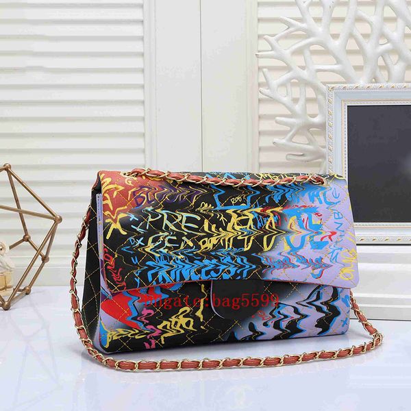 

classic handbag channel quilted shoulder bags tote womens luxurys designer flap clutch golden metal letter logo pu leather crossbody duffle