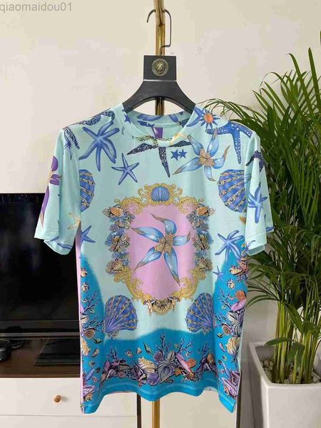 

men's t-shirts fashion hip hop floral print t shirts for men 2023 half-sleeve t-shirt vintage t shirts loose casual street t shirt l230, White;black