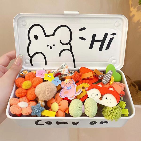 

fashion blogger designer jewelry children's cartoon love hair clip, fabric flower bangs, duck beak clip headwear clips barrettes wholes, Golden;silver