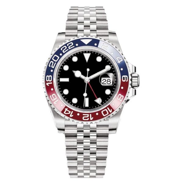 

fashion black dial 40mm mens sports watches stainless steel strap casual business watch automatic winding mechanical wristwatches montre de, Slivery;brown
