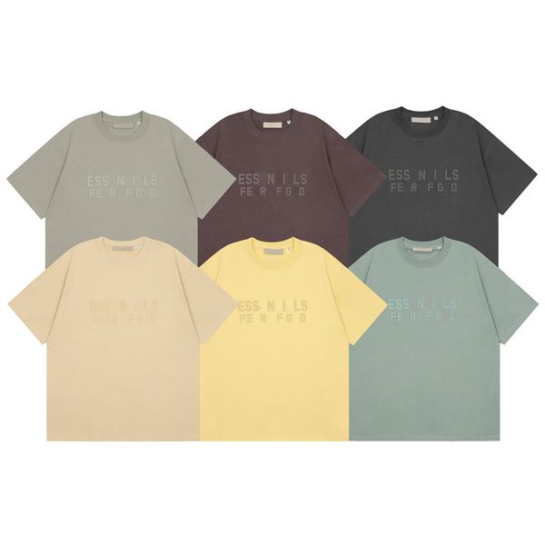 

designer shirts essent t shirt street casual tshirt loose men women summer luxury shorts essen original customized fluorescent anti stereosc, Black;brown
