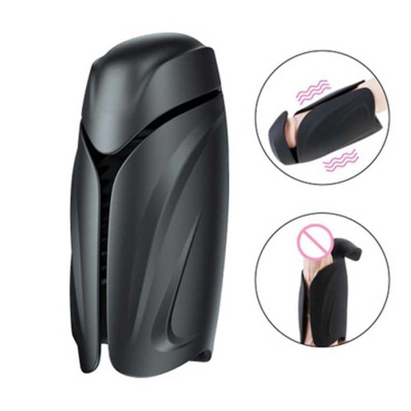 

black samurai aircraft cup device male training vibration products exercise