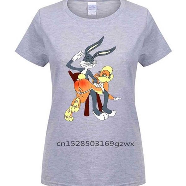 

summer mens t shirt bugs lola bunny spank punishment 100% cotton t tshirt men 210322 u695, White;black