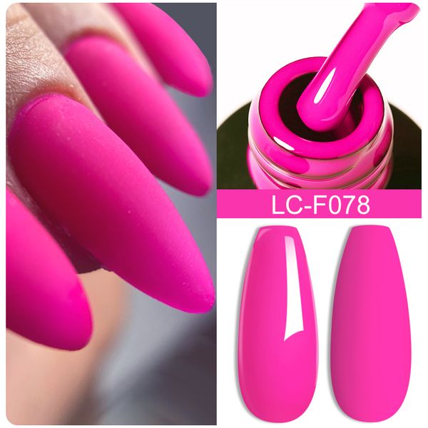 

nail polish lilycute fluorescent red color gel nail polish spring summer semi permanent gel varnish nail art designs matte coat 230706