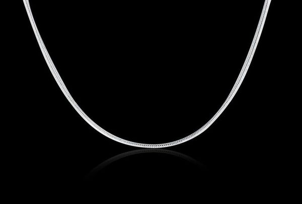 

2021 quality 50 pcs 925 sterling silver smooth snake chains necklace lobster clasps chain jewelry findings size 1 mm 16inch 245958210