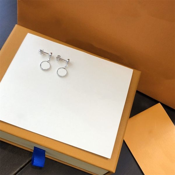 

luxury earring luis design vuttonity letter earring jewelry jewelry stud igdhola vgdhol, Golden;silver