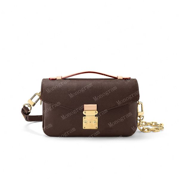 

2023 designer pochette bag women mini pocchette crossbody bags brown flower should bag 46279 46595 23081 #lpm-01
