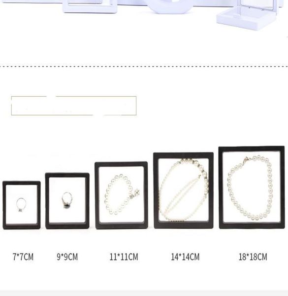 

mix jewelry transparent pe film display box packing boxes013743069, Black;white