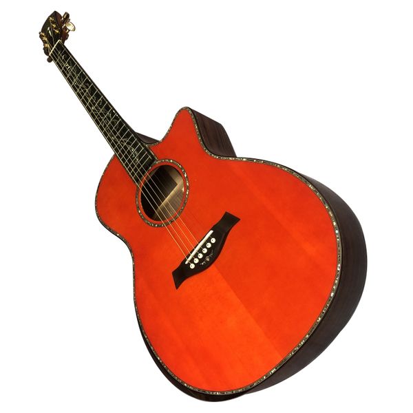 

2023 41 "solid wood profile black finger ps14 series acoustic guitar