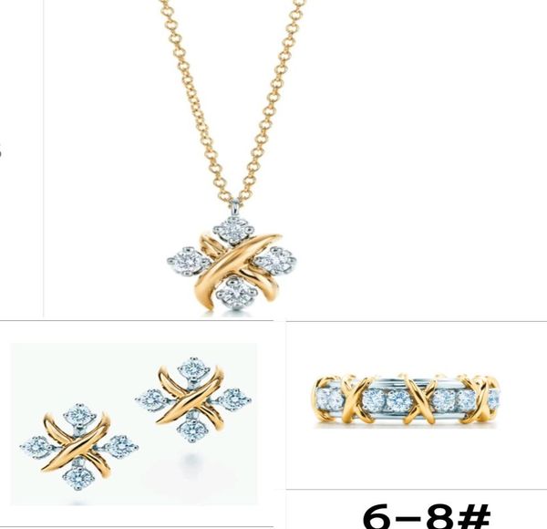 

handmade jewelry necklace diamond cross pendant bracelet flower diamond designer women couple fashion watche wedding p9212093, Silver