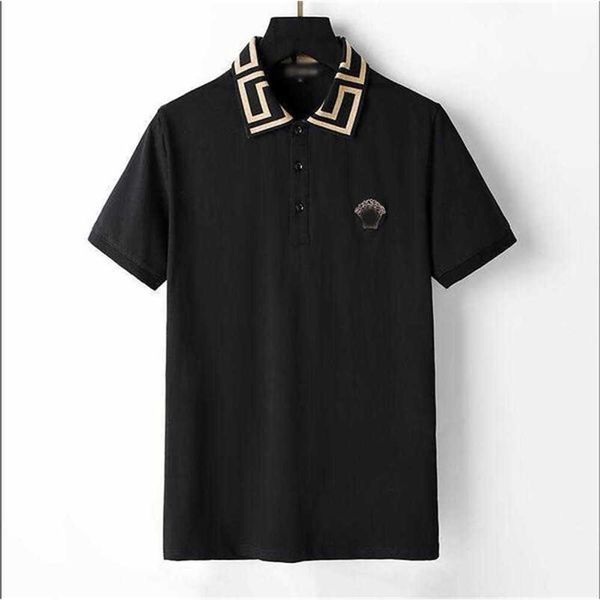 

2022 designer stripe polo shirt t shirts snake polos bee floral mens high street fashion horse luxury t-shir q9wp yocq, White;black