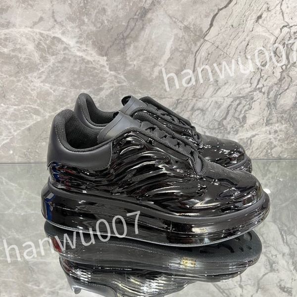 

luxurys quality designer shoes sneakers design logo white flat lace up platform men's women's shoe size 35-46 xsd221137, Black