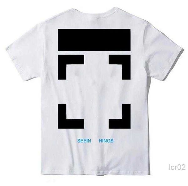 

new style fashion sports tshirt summer designer offs white t shirts luxury cotton loose t-shirts casual short, White;black