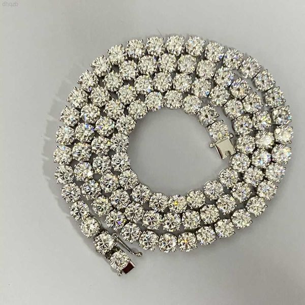 

diamond necklace for men women moissanite diamond tennis chain necklace/, Silver