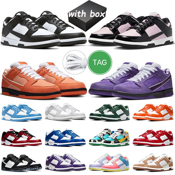 

with box men women designer shoes triple pink orange sneakers panda white black rose whisper unc grey fog syracuse vintage navy gai mens tra