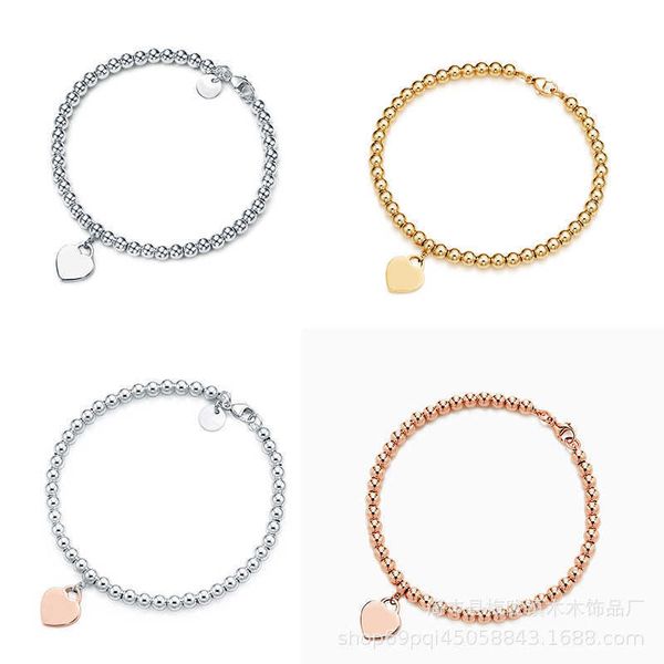 

counter quality tiffay style love pearl bracelet street rose gold, Black