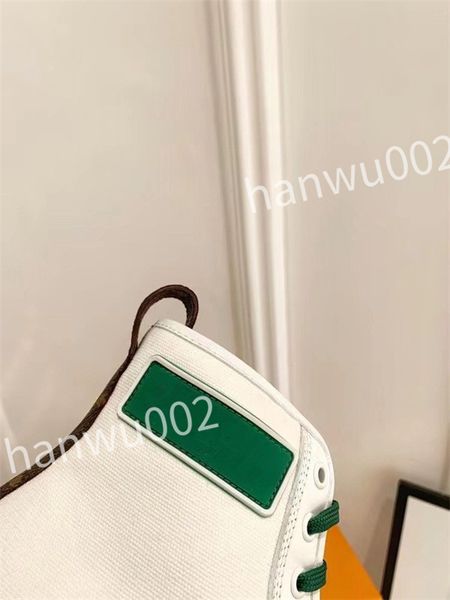 

luxury designer flat sneaker trainer casual shoes canvas leather white letter overlays fashion platform mens womens low sneakers dc220519, Black