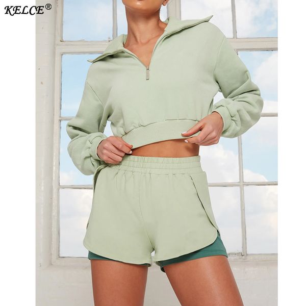 

women's two piece pants kelce women's tracksuit autumn winter womens shorts two peice sets fashion sweater solid color long sleeve, White