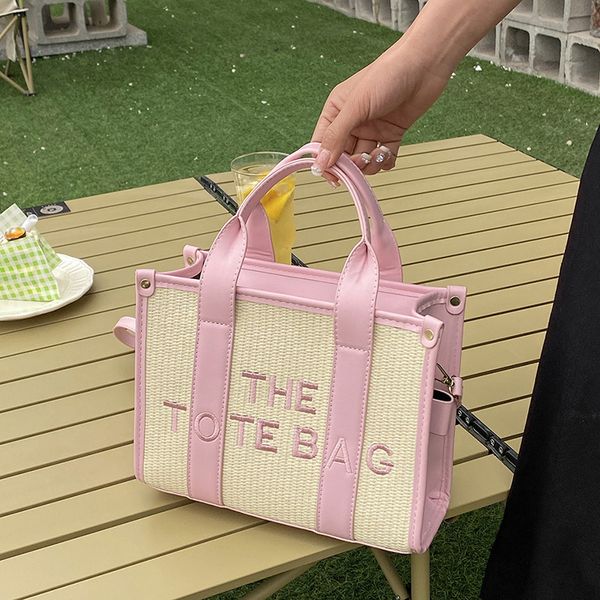 

evening bags 2023 fashion brand designer tote for women trend weave straw females shoulder large capacity casual summer beach 230707