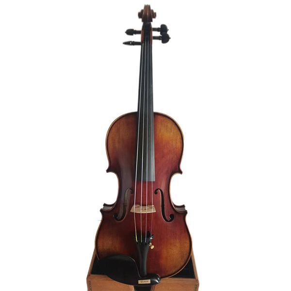 

new 4/4 violin 1pc solid flamed maple back spruce hand made nice sound k2654