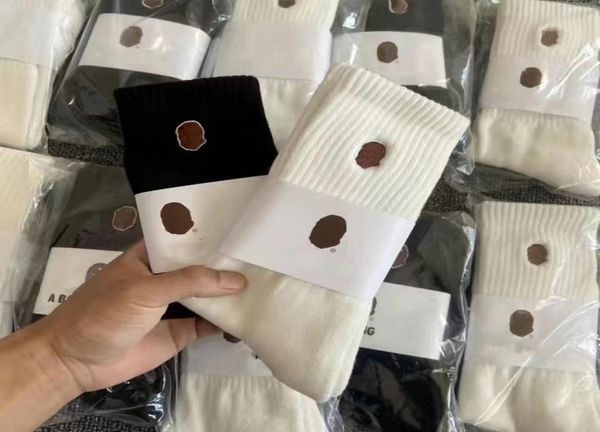 

monckey head embroidery witner men thick warm wool socks vintage christmas sock colorful socks gift size 6pairslot8403237, Black