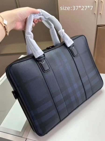 

package striped design lapbag designerbriefcase men business bags letter design leather handbag messenger capacity shoulder handbags versati