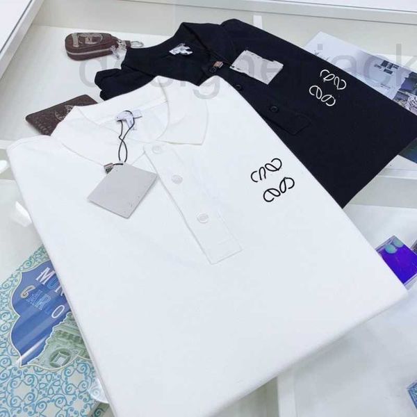 

men's polos designer summer mens polo shirt fashion print polo t men pure cotton short sleeved shirts business breathable tee z8nv, White;black
