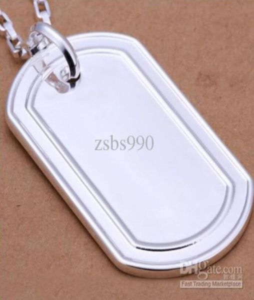 

925 silver american soldiers military license pendant necklace fashion jewelry dff08379010895