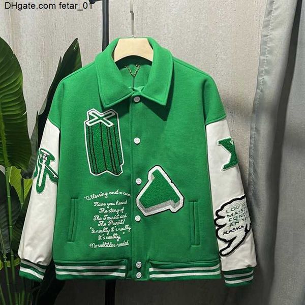 

leather sleeves flocking baseball coat uniform fashion jacket single breasted warm jackets couples women men varsity coats men's design, Black;brown