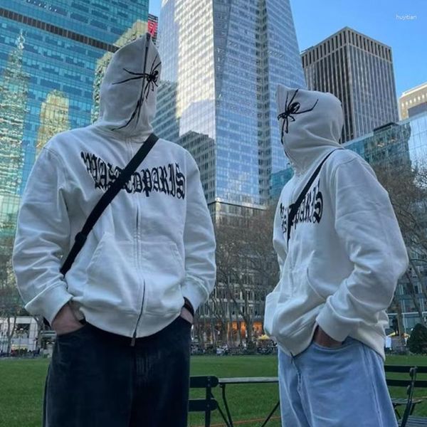 

men's hoodies fashion hoodie heavy metal y2k vintage hip hop street large sweatshirt chic emo, Black