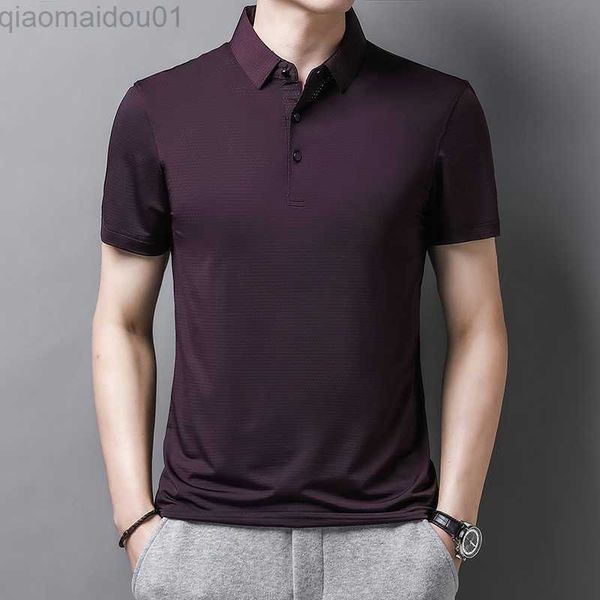 

men's t-shirts ymwmhu 2023 fashion polo shirt for man short sleeve casual summer cool t shirt mens clothing streetwear male polo shirt, White;black