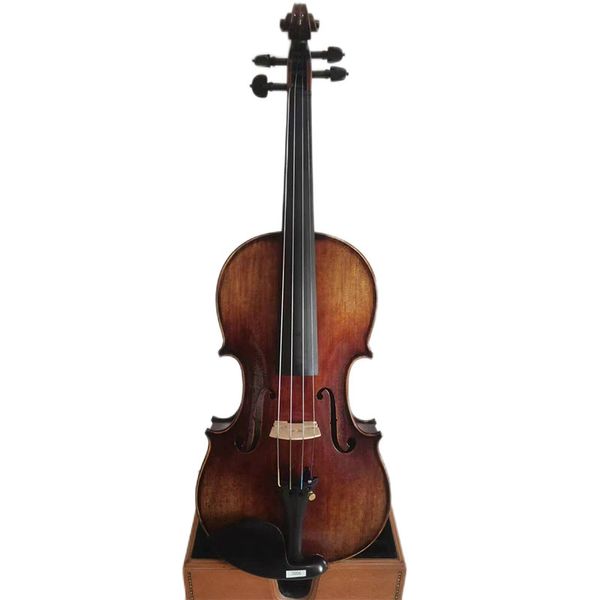 

master 4/4 violin stradi model flamed maple back spruce hand made k3006