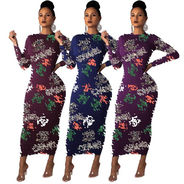 

women's casual dress 2023 autumn new letter printed women's long dress designer brand women's dress, Black;gray