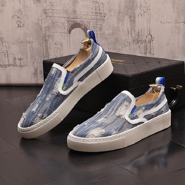 

shoes men pointed toe blue green slip on flat shoes for male party shoes retro men's casual boad shoes 1aa9, Black