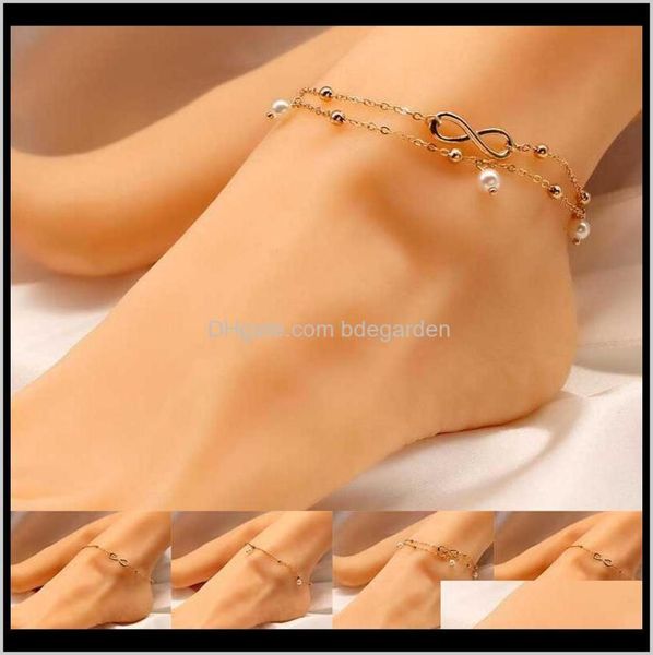 

anklets infinity multilayer anklet bracelet foot chain women fashion beach jewelry will and sandy dropship ps1832 trtcn9005939, Red;blue