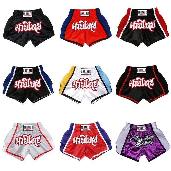 

men's shorts muay thai shorts breathable men's boxing pants fight kickboxing shorts kids boy girl women martial arts grappling com, White;black
