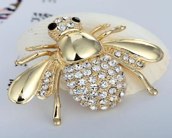 

new high quailty fashion rhinestone insect brooch jewelry lovely alloy bee brooches pins accessories for women8035769, Gray