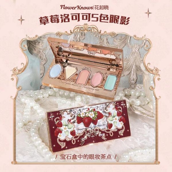 

eye shadow flower knows strawberry rococo diamond 5 colors eyeshadow palette 230706