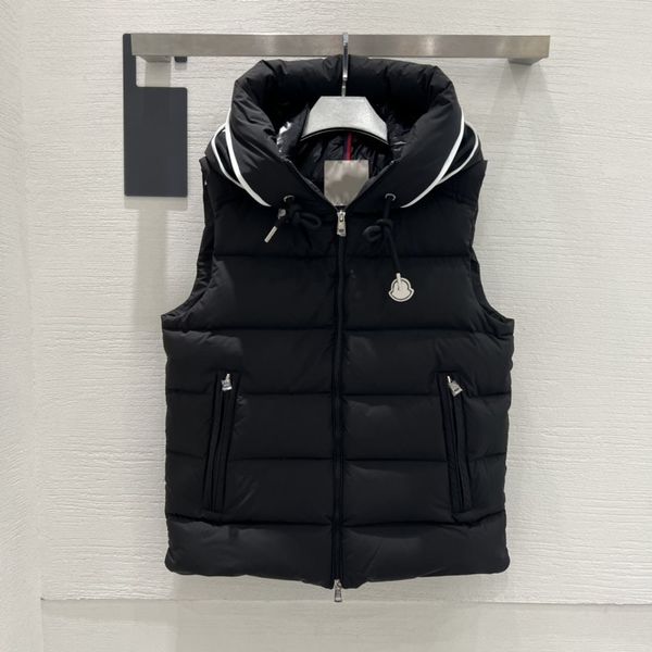 

winter designer puffer vest fashion men vest down coats warm luxury designer sleeveless puffer jacket parkas oversized, Black;white