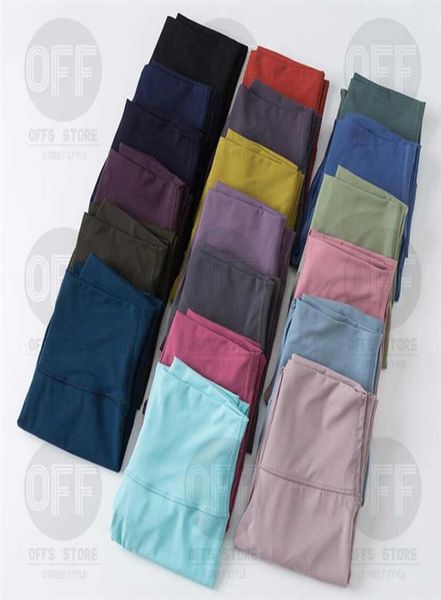 

32 colors womens leggings designers yoga pants high waist s align sports gym wear women elastic fitness lady overal4762691, Black;white