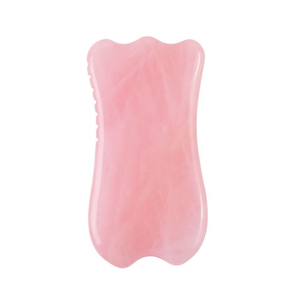 

natural rose quartz gouache scraper sawtooth face body gua sha tool jade massager facial relax sliming beauty eye neck thin lift wrinkle spa