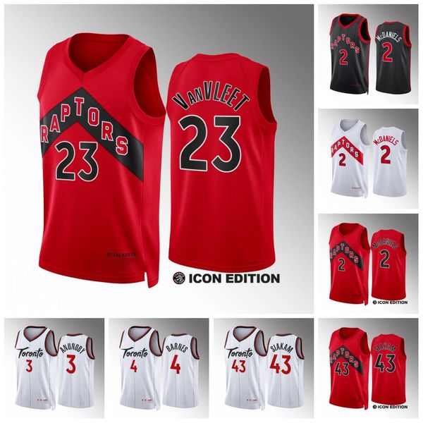 

2023-24 jalen 2mcdaniels pascal 43siakam raptors jerseys fred 23vanvleet gary 33trent jr. o.g. 3anunoby scottie4 barnes jakob 19poeltl 25bou, Black;red