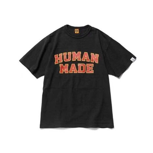

mens t shirts designer human made loose print short sleeve tee tshirts for women man s4bm, White;black