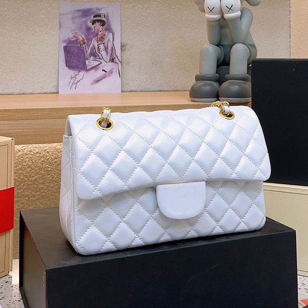 

designer bag leather shoulder bag luxury totes bags chain bag clutch flap women check velour thread purse double letters solid hasp waist sq
