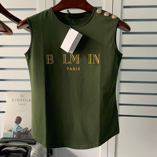 

t-shirt fashion blouse for women designer sleeveless round neck b letter tee summer vacation shirts clothing daily casual indoor movies date, White